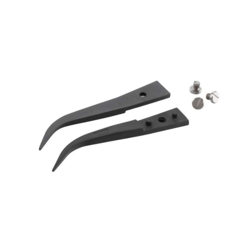 ESD Ceramic Tweezer Tips, Style 7, Zirconia Tips for 7ZJ.SA, Curved, Fine, 1.6"